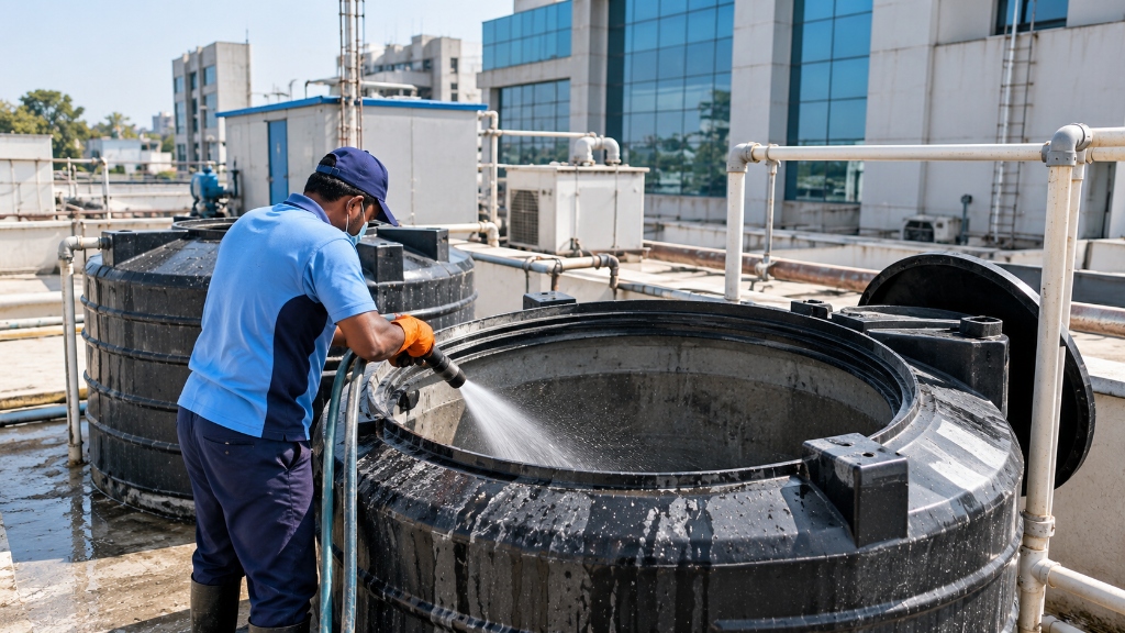 Commercial Water Tank Cleaning
